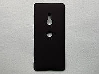Чехол (накладка, бампер) для Sony Xperia XZ3 чёрный, матовый, пластиковый