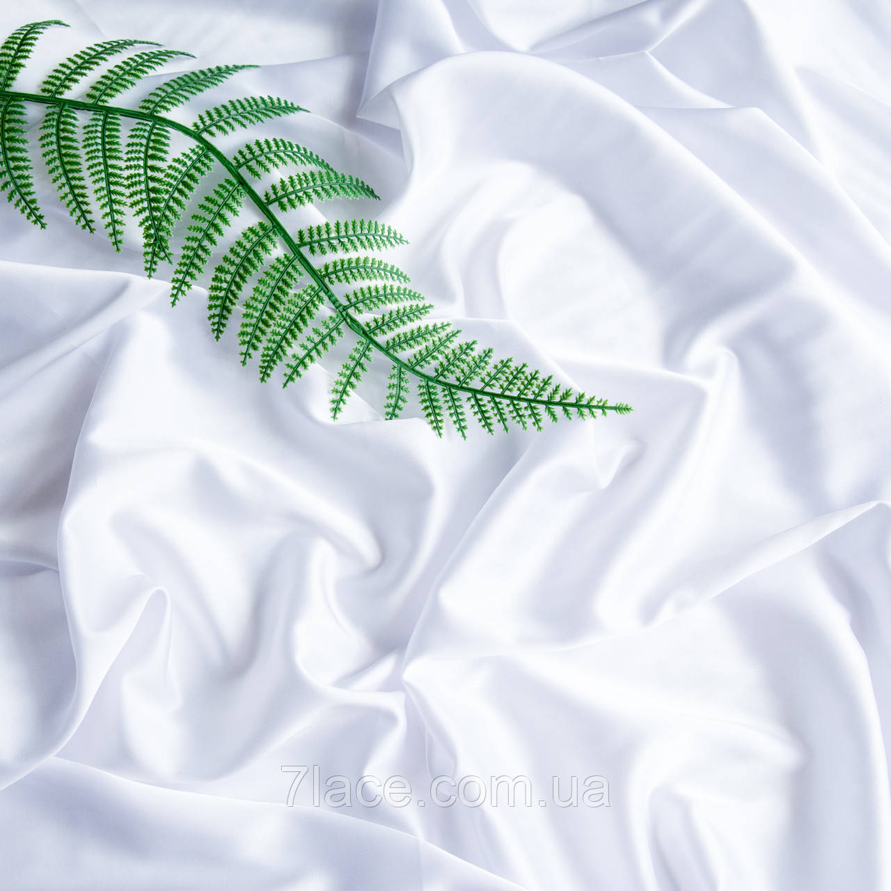 Тканина Шовк Армані / колір БІЛИЙ / ціна вказана за 0,5 метра