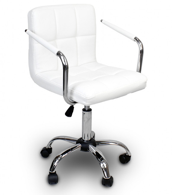 Крісло для дому та офісу Just Sit. Білий Hoker Astana Plus з регулюванням висоти.