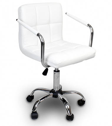 Крісло для дому та офісу Just Sit. Білий Hoker Astana Plus з регулюванням висоти., фото 1