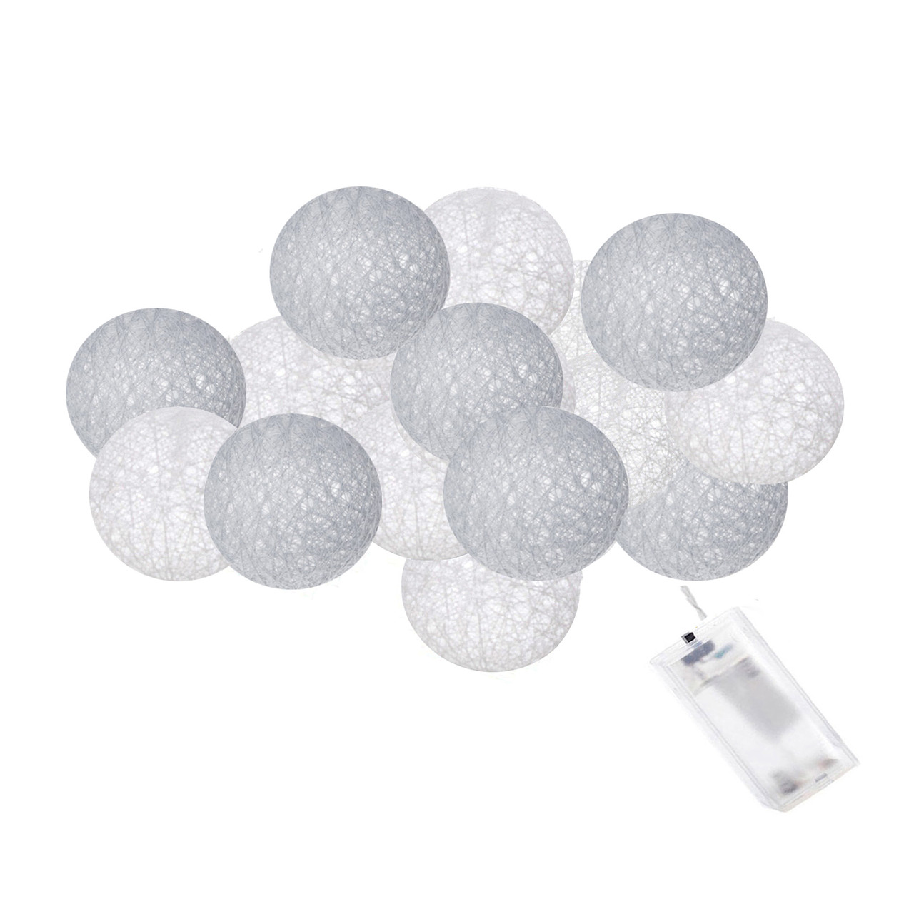 Гірлянда на батарейках Springos Cotton Balls 2 м 10 LED CL0031 Warm White