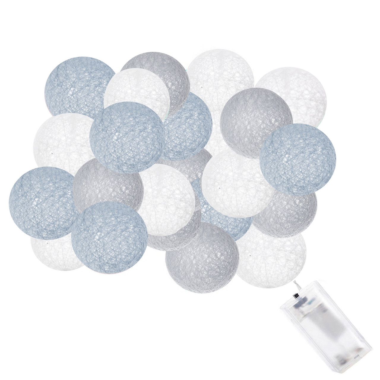 Гірлянда на батарейках Springos Cotton Balls 4 м 20 LED CL0039 Warm White