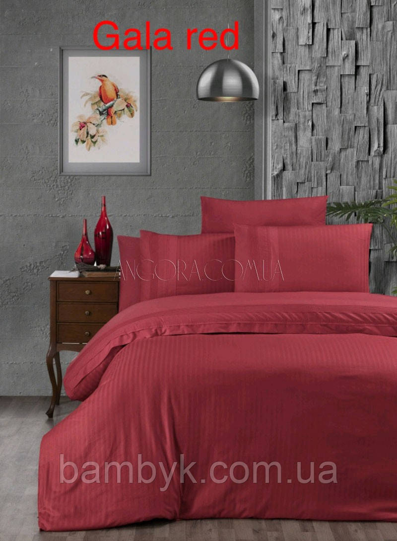 Сімейна Постільна Білизна (ранфорс deluxe) "GALA RED" Issi Home