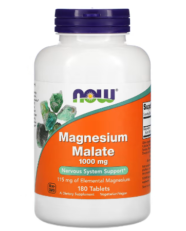 NOW Foods Magnesium Malate 1000 mg 180 Tabs