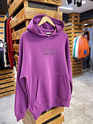 Жіночий батник з капюшоном фіолетовий Туреччина на флісі худі