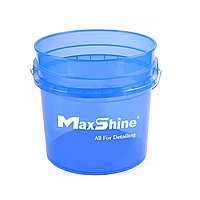 Ведро для детейлинга 13 л. - MaxShine Detailing Bucket Transparent синий (MSB001-B)