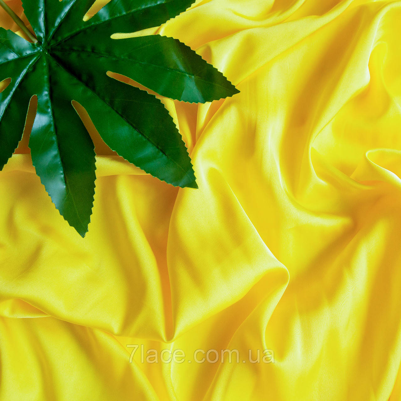 Тканина Шовк Армані / колір ЖОВТИЙ / ціна вказана за 0,5 метра, фото 1