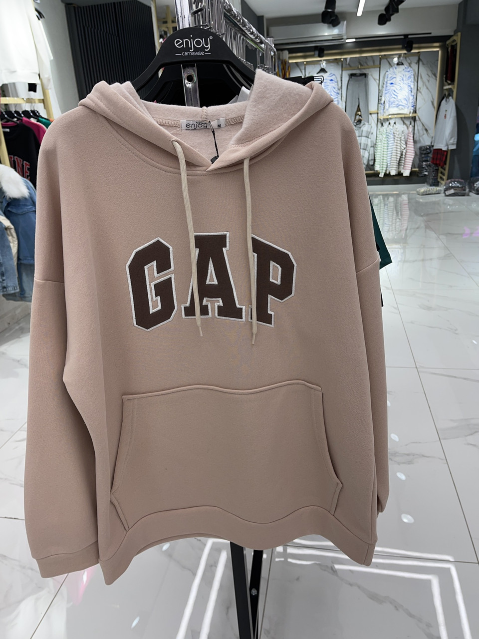 Жіночий худі GAP з капюшоном на флісі Туреччина батник бежевий M