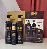 Подарочный набор CHI Argan Oil Шампунь 340 мл + Кондиционер 340 мл + Масло 89 мл