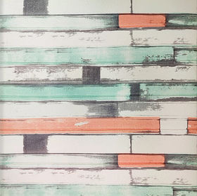 3Д панель самоклейка під дерево, самоклеючі 3D панелі м'які стінові 5 мм, М'ятне дерево