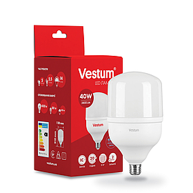Світлодіодна високопотужна лампа Vestum T120 40W 6500K 220V E27 1-VS-1603