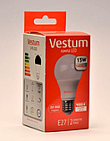 Світлодіодна лампа Vestum A65 15W 4100K 220V E27 1-VS-1101, фото 5