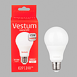 Світлодіодна лампа Vestum A65 15W 4100K 220V E27 1-VS-1101, фото 9