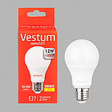 Світлодіодна лампа Vestum A60 12W 3000K 220V E27 1-VS-1104, фото 5