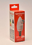 Світлодіодна лампа Vestum C37 6W 4100K 220V E14 1-VS-1303, фото 6