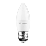 Світлодіодна лампа Vestum C37 4W 3000K 220V E27 1-VS-1306, фото 3
