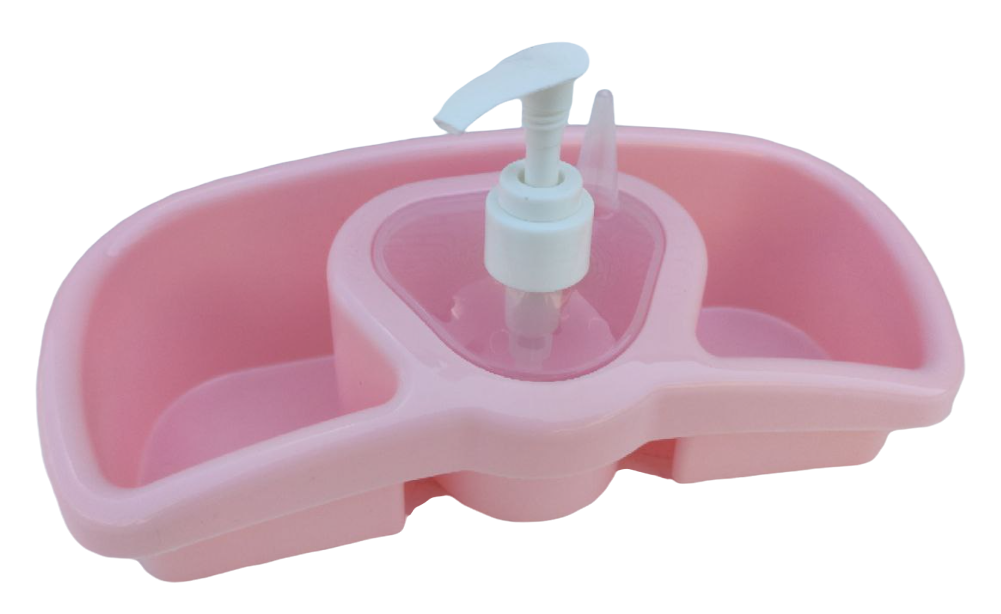 Підставка для миючих та мочалок з дозатором ZP-218 (ZAMBAK plastik)