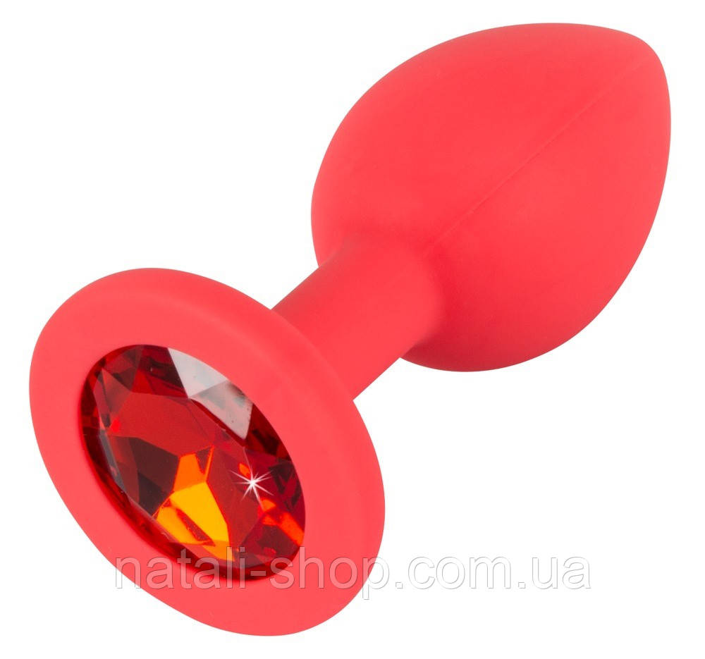 Анальний корок Colorful Joy Jewel Red Plug Small