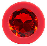 Анальний корок Colorful Joy Jewel Red Plug Small, фото 4