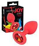 Анальний корок Colorful Joy Jewel Red Plug Small, фото 6