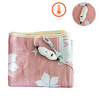 Простынь с подогревом односпальная Electric Blanket 50W 145х64см "Розовый Лист" простынь с подогревом (TO)