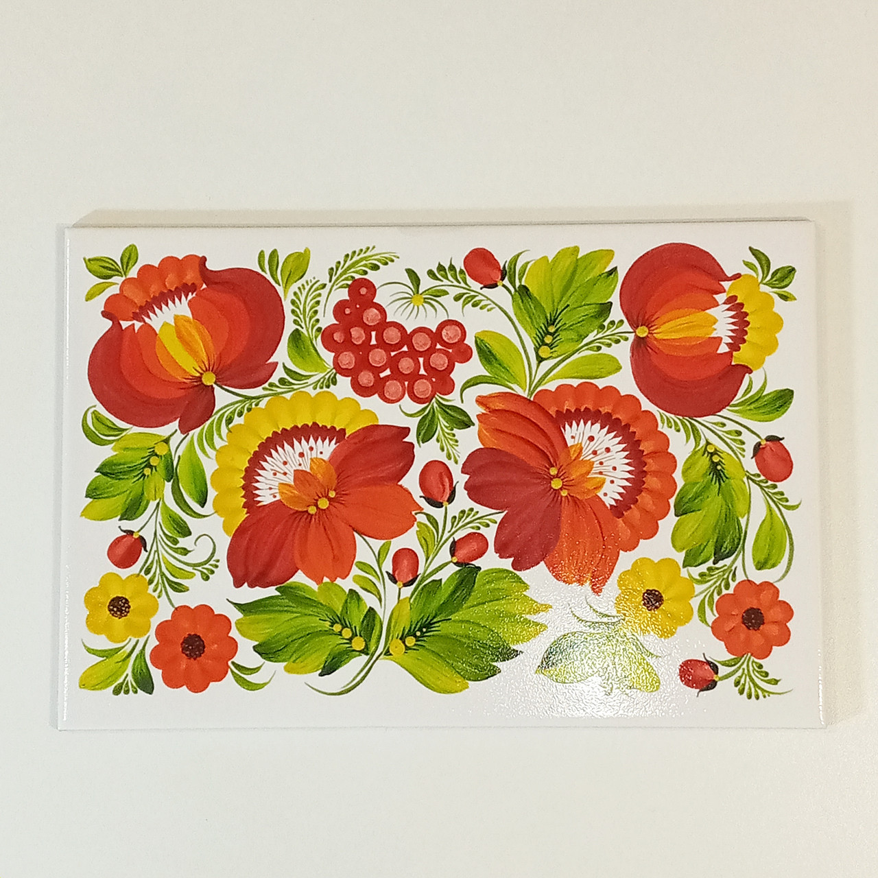 Плитка з малюнком на стіну кухні Петриківський розпис