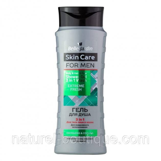 Гель для душу 3 в 1 Belle Jardin Skin Care for Men Extreme Fresh