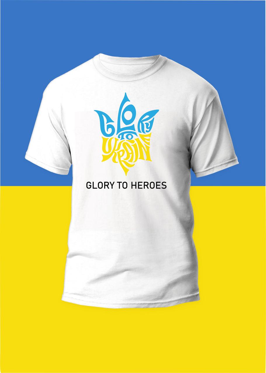 Футболка  з принтом Glory to Heroes 0973