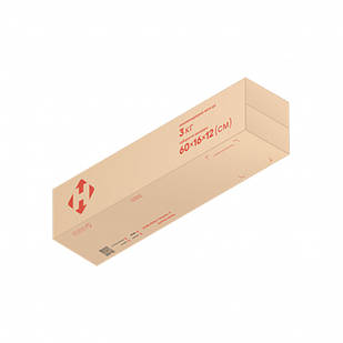 Тубус прямокутний Нової Пошти 60 см із розмірами 60х16х12 см