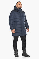 Куртка теплая зимняя тёмно-синяя мужская с карманами Braggart "Aggressive"
