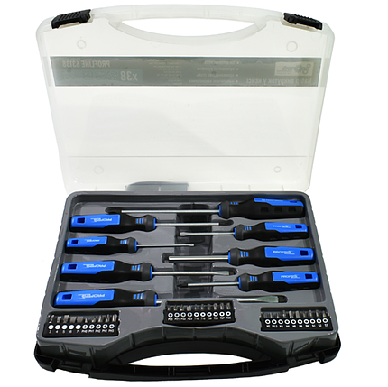 ННабір відгорток професійних з набором біт 38 ед. в кейсі Profline 63138, фото 1