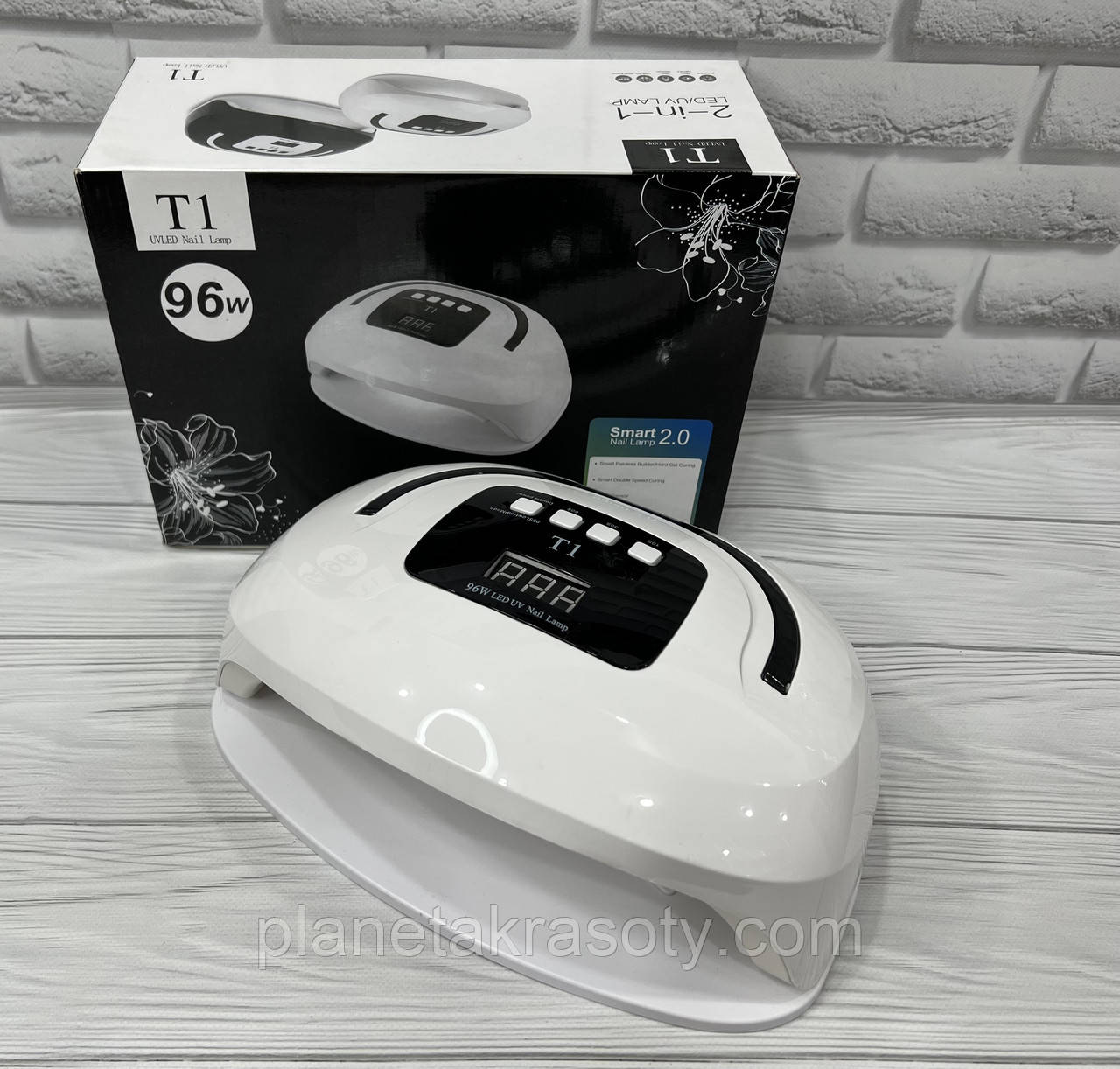 Лампа для манікюру Т1 96w біла, фото 1