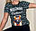 Жіноча футболка Moschino Чорна 15024, фото 3
