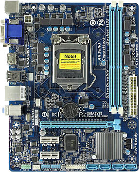Материнська плата GIGABYTE GA-H61M-HD2 + процесор G620 VGA DVI HDMI (s1155, Intel H61, PCI-Ex16),б/у, фото 4