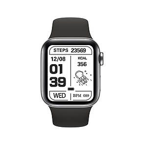 Розумний смарт спортивний сенсорний годинник чоловічий Smart Watch TK800 пульсоксиметр фітнес трекер вологозахист чорний, фото 1