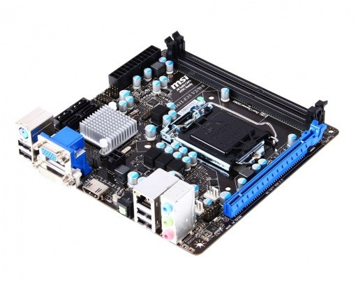 Материнська плата MSI H61I-E35 V2/W8, s1155, VGA, HDMI, Mini-ITX, (б/у)
