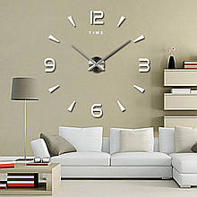 Акрилові настінні 3Д годинник без циферблата "Classic" (від 35 до 50 см)