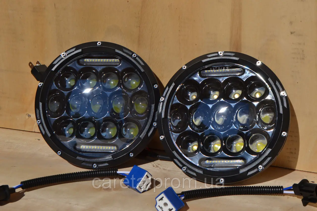 Фары Led 90 ватт Нива 2121-21213 Тайга УАЗ 469 ГАЗ 24, ВАЗ 2101, Хаммер ...