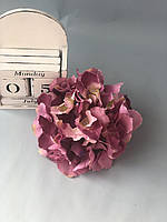 Головка гортензии сиренево-розовая 15см