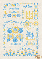 Схема на тканині для вишивки бісером Моя Україна ТК-096 Тела Артіс