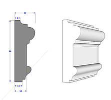 Гіпсовий молдинг 1