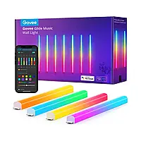 Умные настенные светодиодные LED панели Govee Glide Music Wall Lights RGBIC 7шт. (синхронизация с музыкой)