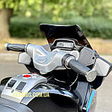 Дитячий мотоцикл на акумуляторі Bambi Racer M 4272EL-2 чорний, фото 9