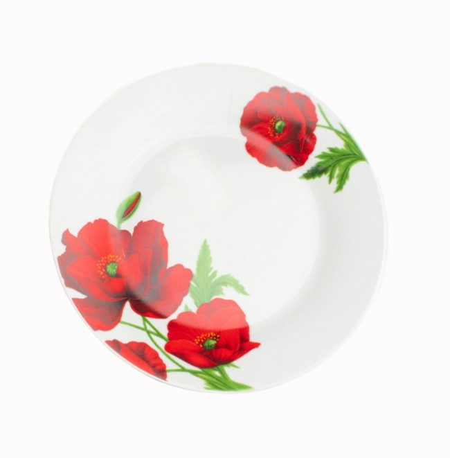 Тарілка десертна "Мак польовий" 7" 180мм Helios порцеляна (4343), фото 1