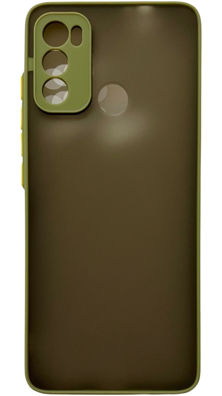 TPU чохол Matte Color для Motorola G60 (на моторолу ж60) світло-зелений