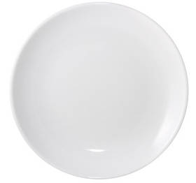 Тарілка порцелянова біла Lubiana Hotel дрібна обідня 230 мм (1133)