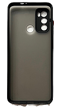 TPU чохол Matte Color для Motorola G60 (на моторолу ж60) чорний, фото 2