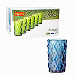 Кольорові склянки Helios Сапфір 350мл 6шт (6401), фото 2