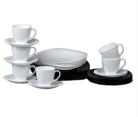 Столовий сервіз Luminarc Carine Black/White 30 перед (N1500) HD