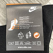 Шкарпетки чоловічі демісезонні спортивні бавовна Nike, розмір 41-44, високі, асорті з сірими, 05072, фото 4